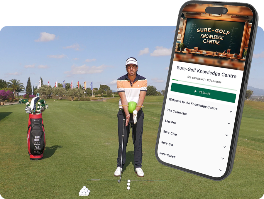 Dan Frost using The Connector with the Sure-Golf Knowledge Centre app